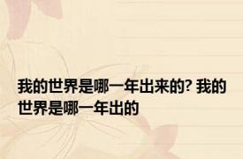 我的世界是哪一年出来的? 我的世界是哪一年出的