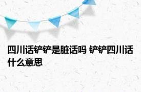 四川话铲铲是脏话吗 铲铲四川话什么意思