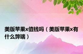 美版苹果x值钱吗（美版苹果x有什么弊端）