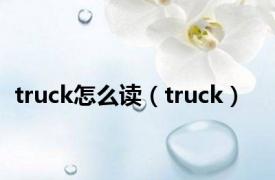 truck怎么读（truck）