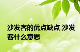 沙发客的优点缺点 沙发客什么意思