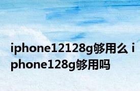 iphone12128g够用么 iphone128g够用吗