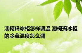 澳柯玛冰柜怎样调温 澳柯玛冰柜的冷藏温度怎么调