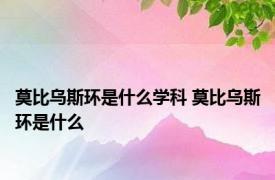 莫比乌斯环是什么学科 莫比乌斯环是什么