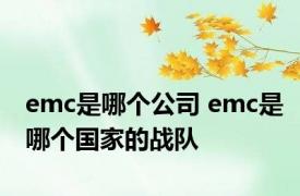 emc是哪个公司 emc是哪个国家的战队