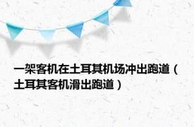 一架客机在土耳其机场冲出跑道（土耳其客机滑出跑道）