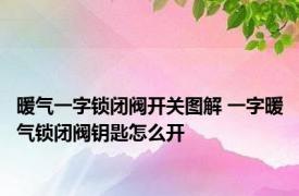 暖气一字锁闭阀开关图解 一字暖气锁闭阀钥匙怎么开