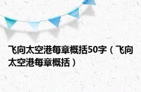 飞向太空港每章概括50字（飞向太空港每章概括）