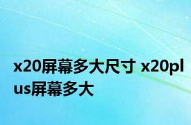 x20屏幕多大尺寸 x20plus屏幕多大