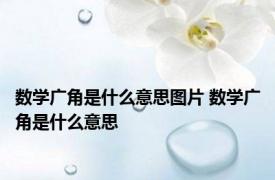 数学广角是什么意思图片 数学广角是什么意思