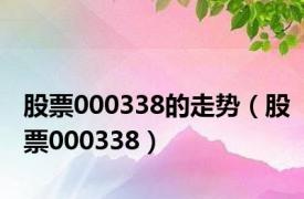 股票000338的走势（股票000338）