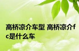 高桥凉介车型 高桥凉介fc是什么车