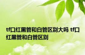 tf口红黑管和白管区别大吗 tf口红黑管和白管区别