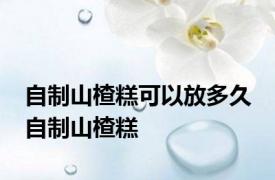 自制山楂糕可以放多久 自制山楂糕 