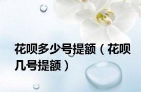 花呗多少号提额（花呗几号提额）