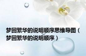 梦回繁华的说明顺序思维导图（梦回繁华的说明顺序）