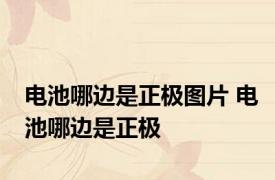 电池哪边是正极图片 电池哪边是正极