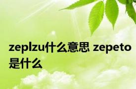 zeplzu什么意思 zepeto是什么