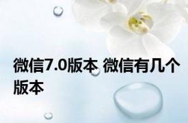 微信7.0版本 微信有几个版本