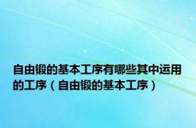 自由锻的基本工序有哪些其中运用的工序（自由锻的基本工序）