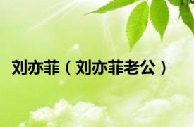 刘亦菲（刘亦菲老公）