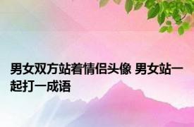 男女双方站着情侣头像 男女站一起打一成语