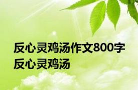 反心灵鸡汤作文800字 反心灵鸡汤