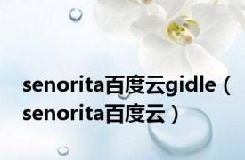 senorita百度云gidle（senorita百度云）