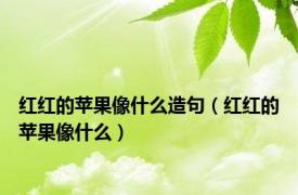 红红的苹果像什么造句（红红的苹果像什么）