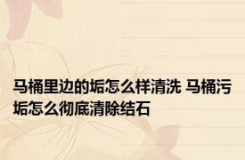 马桶里边的垢怎么样清洗 马桶污垢怎么彻底清除结石