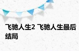 飞驰人生2 飞驰人生最后结局