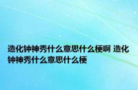 造化钟神秀什么意思什么梗啊 造化钟神秀什么意思什么梗