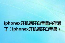 iphonex开机循环白苹果内存满了（iphonex开机循环白苹果）