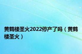 黄鹤楼圣火2022停产了吗（黄鹤楼圣火）