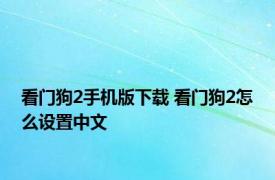 看门狗2手机版下载 看门狗2怎么设置中文