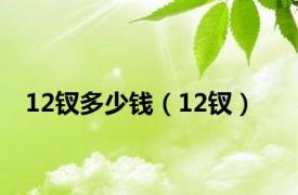 12钗多少钱（12钗）