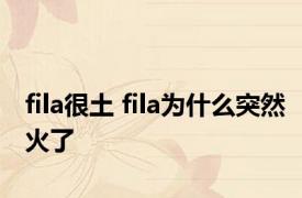 fila很土 fila为什么突然火了