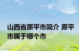 山西省原平市简介 原平市属于哪个市