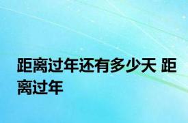 距离过年还有多少天 距离过年 