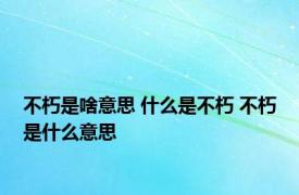 不朽是啥意思 什么是不朽 不朽是什么意思