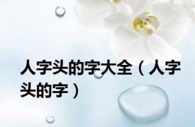 人字头的字大全（人字头的字）