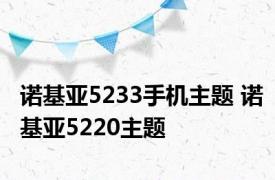 诺基亚5233手机主题 诺基亚5220主题 