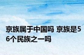 京族属于中国吗 京族是56个民族之一吗