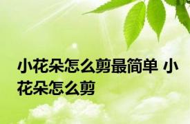 小花朵怎么剪最简单 小花朵怎么剪