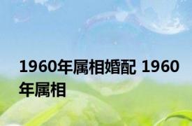 1960年属相婚配 1960年属相 