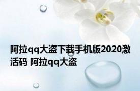 阿拉qq大盗下载手机版2020激活码 阿拉qq大盗 