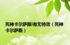 死神卡尔萨斯l有无特效（死神 卡尔萨斯）