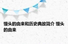 馒头的由来和历史典故简介 馒头的由来