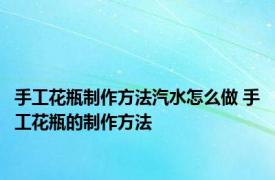 手工花瓶制作方法汽水怎么做 手工花瓶的制作方法