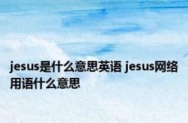 jesus是什么意思英语 jesus网络用语什么意思